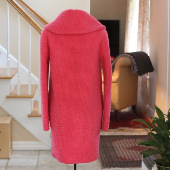 J. CREW Raspberry Pink Curly Felted Wool Jacket - Picture 3 of 7